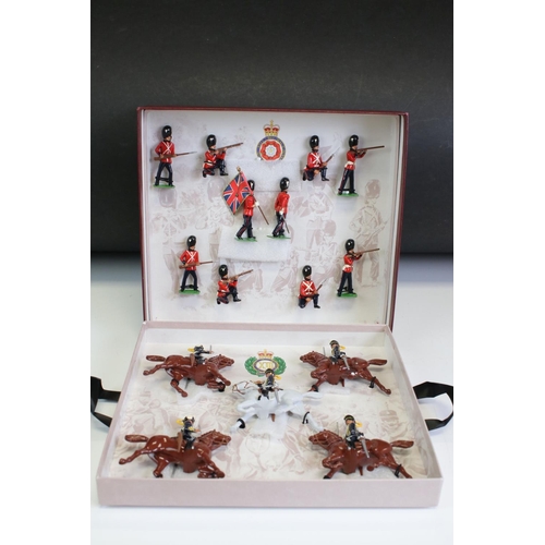 151 - Five boxed Britains metal figure sets to include 7218 HM QEII with Guards, 1993 Centenary Collection... 