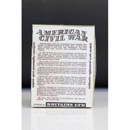 154 - Two boxed Britains American Civil War plastic figures to include 421 Confederate Standard Bearer and... 