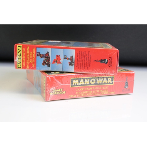 167 - Games Workshop / Fantasy Gaming - Five boxed & sealed Man O' War figure sets to include 4 x Chaos Dw... 