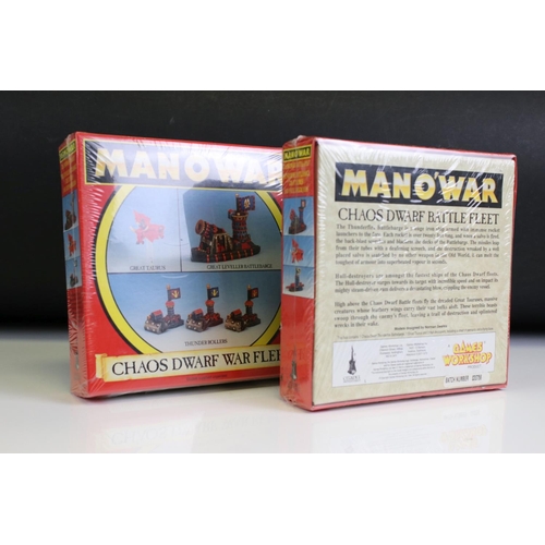 167 - Games Workshop / Fantasy Gaming - Five boxed & sealed Man O' War figure sets to include 4 x Chaos Dw... 