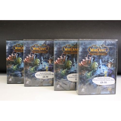 169 - Eight sealed World Of Warcraft Trading Card Decks to include 4 x Onyxia's Lair Raid Deck, 3 x Heroes... 