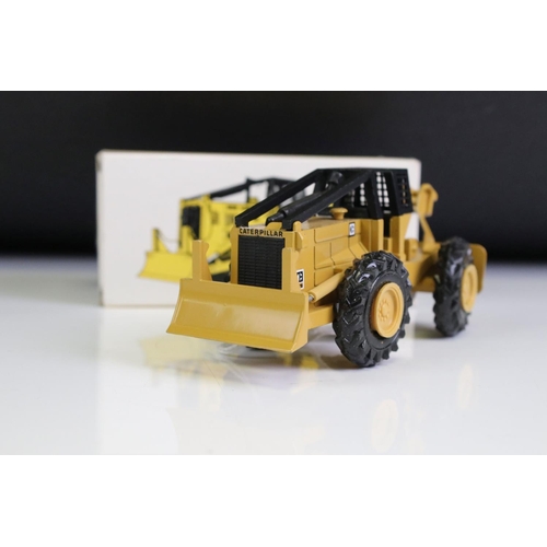 1360 - Four boxed construction diecast models to include 2 x NZG Modelle CAT Caterpillar (528 Log Skidder; ... 