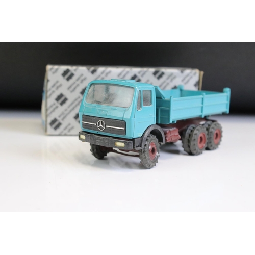 1361 - Six boxed Conrad diecast models to include 103401 LE Mercedez Benz 1955 Racing Car Transporter with ... 