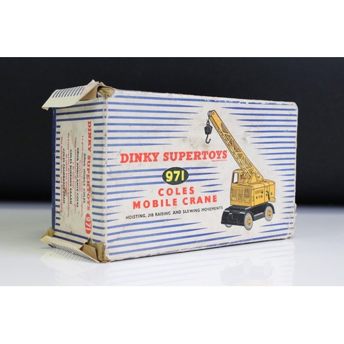 1362 - Six boxed Dinky Supertoys diecast models to include 972 20-Ton Lorry-Mounted Crane 