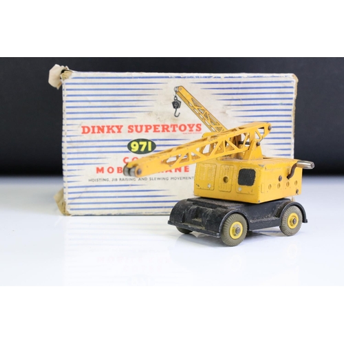 1362 - Six boxed Dinky Supertoys diecast models to include 972 20-Ton Lorry-Mounted Crane 