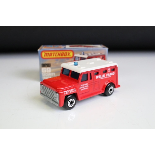 1298A - 14 Boxed Matchbox 75 Series diecast models to include 10 x Superfast models (2 x 66 Ford Transit, 2 ... 