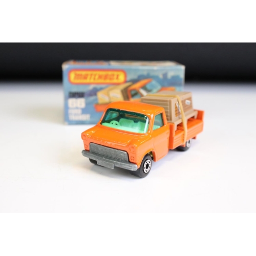 1298A - 14 Boxed Matchbox 75 Series diecast models to include 10 x Superfast models (2 x 66 Ford Transit, 2 ... 