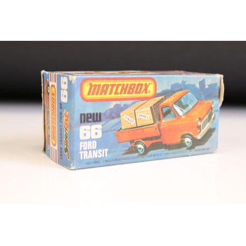 1298A - 14 Boxed Matchbox 75 Series diecast models to include 10 x Superfast models (2 x 66 Ford Transit, 2 ... 