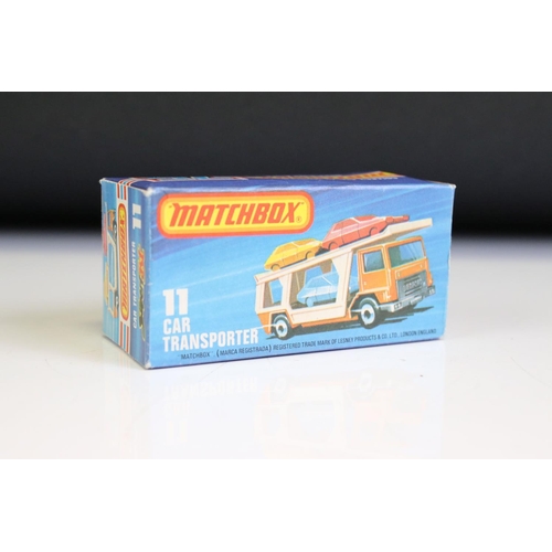 1298A - 14 Boxed Matchbox 75 Series diecast models to include 10 x Superfast models (2 x 66 Ford Transit, 2 ... 