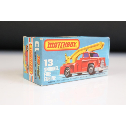 1298A - 14 Boxed Matchbox 75 Series diecast models to include 10 x Superfast models (2 x 66 Ford Transit, 2 ... 