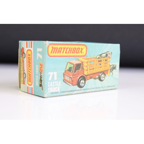 1298A - 14 Boxed Matchbox 75 Series diecast models to include 10 x Superfast models (2 x 66 Ford Transit, 2 ... 