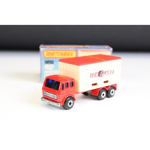 1298A - 14 Boxed Matchbox 75 Series diecast models to include 10 x Superfast models (2 x 66 Ford Transit, 2 ... 