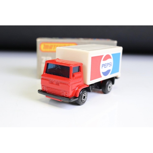 1298A - 14 Boxed Matchbox 75 Series diecast models to include 10 x Superfast models (2 x 66 Ford Transit, 2 ... 