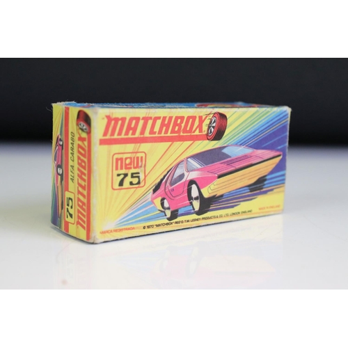 1302 - Ten boxed Matchbox diecast models to include 2 x 75 Series (17 The Londoner, 18 Hondarora), 2 x Mode... 