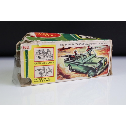 1303 - Three boxed Britains models to include 9777 Military Land Rover (poor box, missing an end flap), 612... 