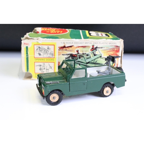 1303 - Three boxed Britains models to include 9777 Military Land Rover (poor box, missing an end flap), 612... 