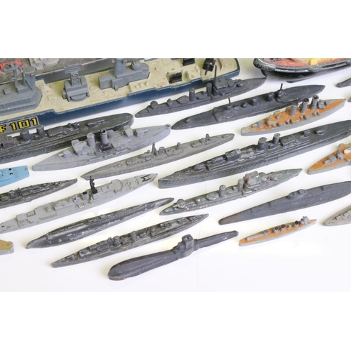 1305 - Around 45 diecast & metal ship models, mid 20th C onwards, to include Dinky, Matchbox & ERTL example... 