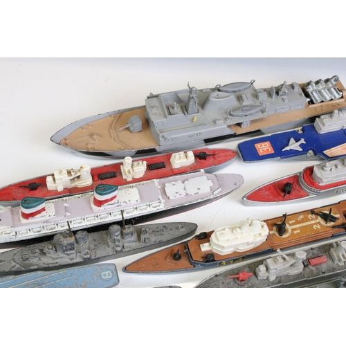 1305 - Around 45 diecast & metal ship models, mid 20th C onwards, to include Dinky, Matchbox & ERTL example... 