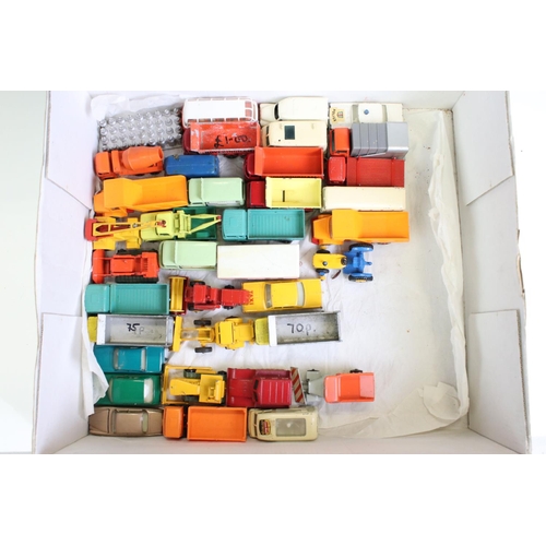 1309 - Around 35 mid 20th C diecast models to include mainly Matchbox 75 Series examples, features commerci... 