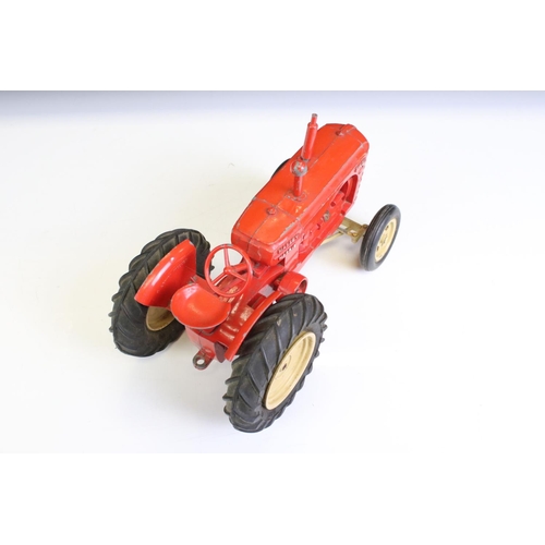 1310 - Lesney Massey Ferguson 745D diecast model in red with cream hubs, some paint loss