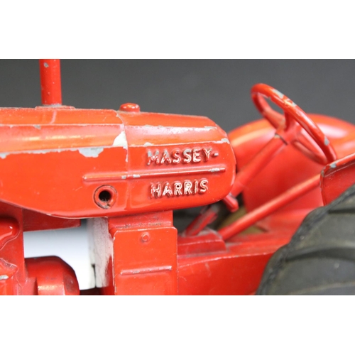 1310 - Lesney Massey Ferguson 745D diecast model in red with cream hubs, some paint loss