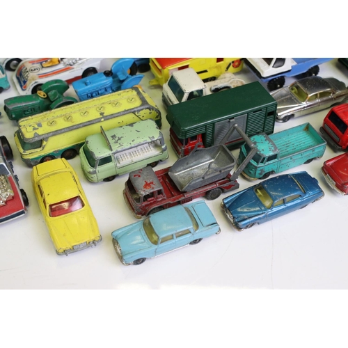 1311 - Over 100 mid 20th C onwards Husky & Matchbox play worn diecast models to include Husky Hoynor MK II ... 