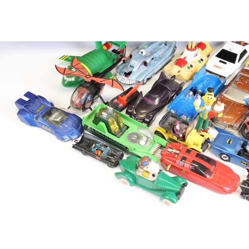 1348 - Around 35 TV related diecast models, mostly Corgi examples, featuring Corgi James Bond 007 Aston Mar... 