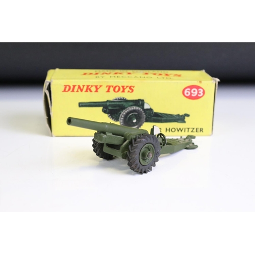 1370 - Seven Boxed military diecast models to include 4 x Dinky (622 10-Ton Army Truck, 693 7.2 Howitzer, 6... 