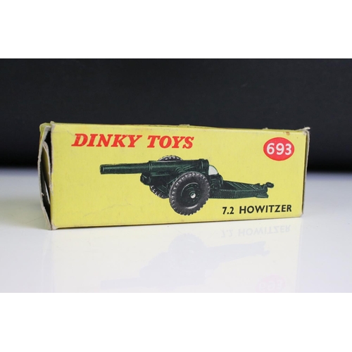 1370 - Seven Boxed military diecast models to include 4 x Dinky (622 10-Ton Army Truck, 693 7.2 Howitzer, 6... 