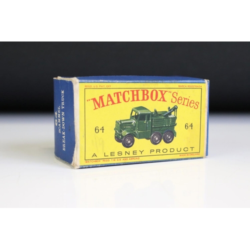 1372 - Nine boxed Matchbox diecast models to include 7 x Matcbox Lesney Series featuring 64 Scammel Break D... 