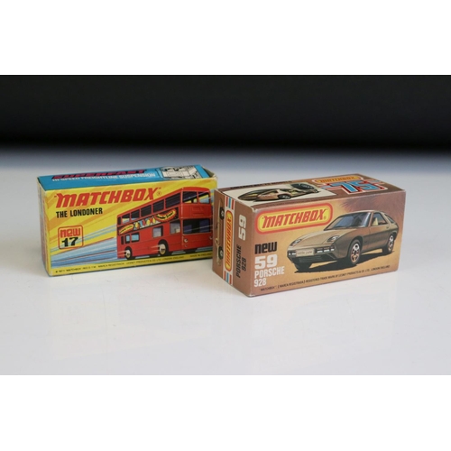 1377 - Matchbox 75 Trade Box containing 13 x boxed Matchbox Superfast & Rolamatics diecast models to includ... 