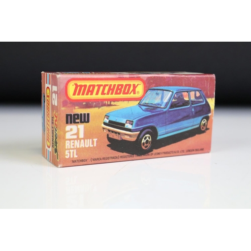 1377 - Matchbox 75 Trade Box containing 13 x boxed Matchbox Superfast & Rolamatics diecast models to includ... 