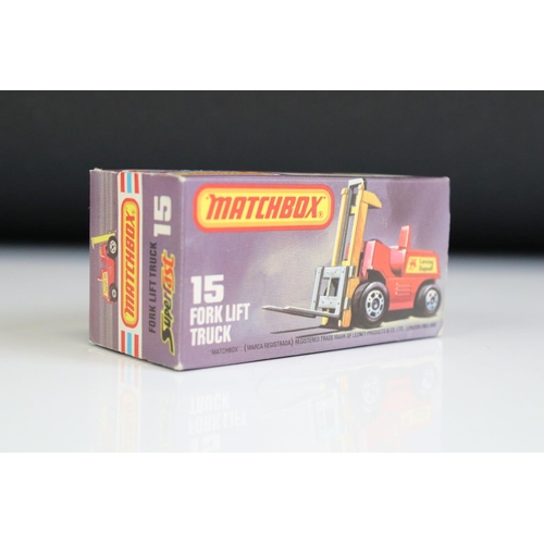 1377 - Matchbox 75 Trade Box containing 13 x boxed Matchbox Superfast & Rolamatics diecast models to includ... 