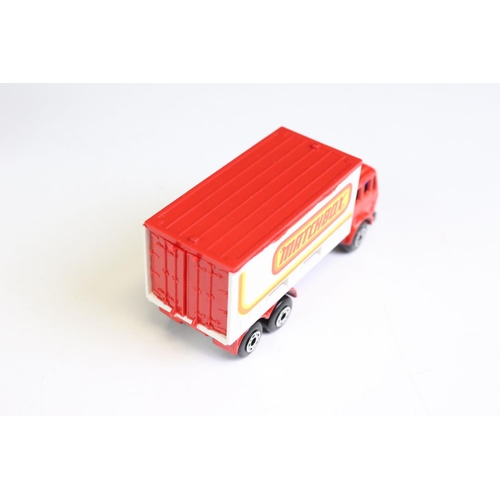 1377 - Matchbox 75 Trade Box containing 13 x boxed Matchbox Superfast & Rolamatics diecast models to includ... 