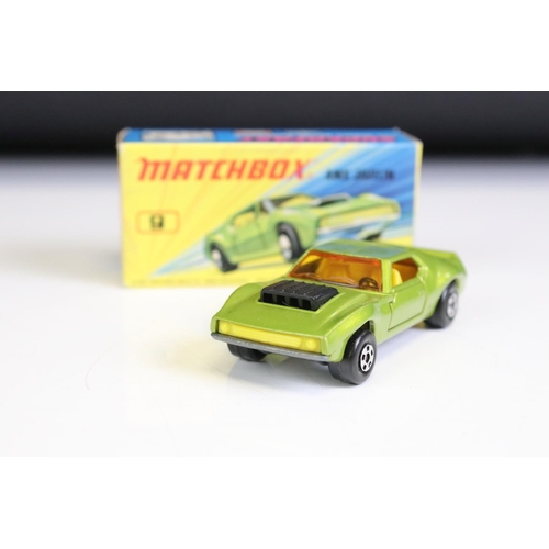 1377 - Matchbox 75 Trade Box containing 13 x boxed Matchbox Superfast & Rolamatics diecast models to includ... 