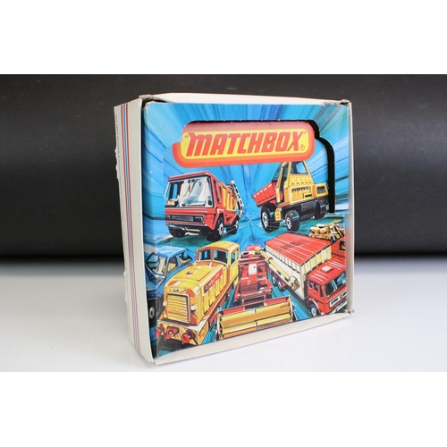 1377 - Matchbox 75 Trade Box containing 13 x boxed Matchbox Superfast & Rolamatics diecast models to includ... 