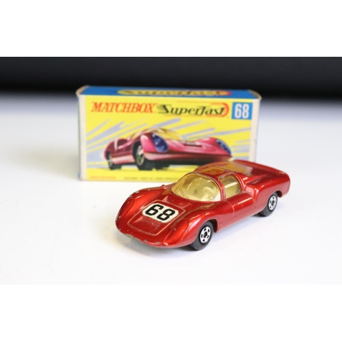 1378A - Nine boxed Matchbox Superfast diecast models to include 9 AMX Javelin, 40 Guildsman 1, 58 Woosh N Pu... 