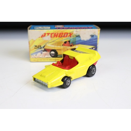 1378A - Nine boxed Matchbox Superfast diecast models to include 9 AMX Javelin, 40 Guildsman 1, 58 Woosh N Pu... 