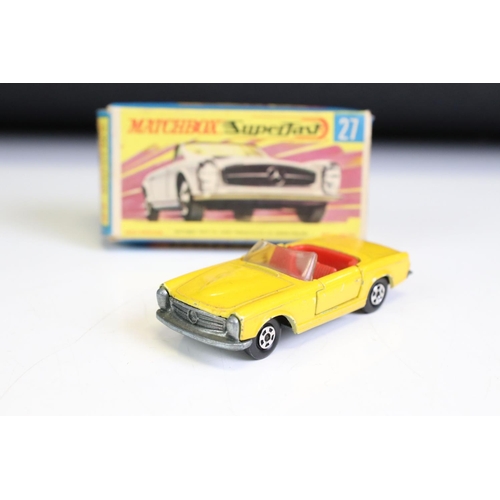 1378A - Nine boxed Matchbox Superfast diecast models to include 9 AMX Javelin, 40 Guildsman 1, 58 Woosh N Pu... 