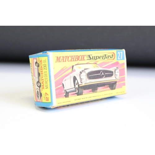 1378A - Nine boxed Matchbox Superfast diecast models to include 9 AMX Javelin, 40 Guildsman 1, 58 Woosh N Pu... 