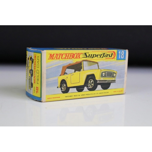 1378A - Nine boxed Matchbox Superfast diecast models to include 9 AMX Javelin, 40 Guildsman 1, 58 Woosh N Pu... 