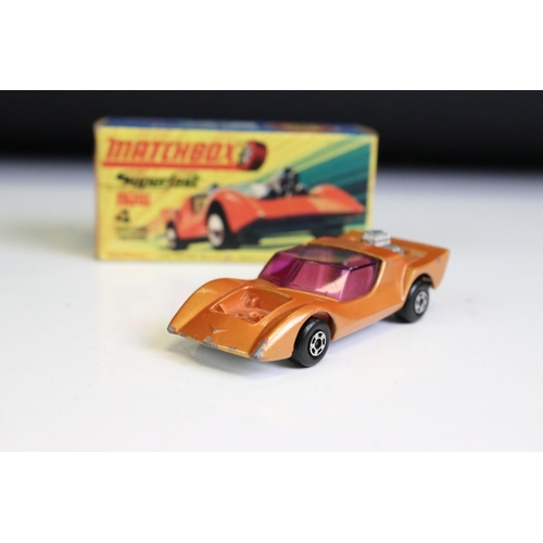 1378A - Nine boxed Matchbox Superfast diecast models to include 9 AMX Javelin, 40 Guildsman 1, 58 Woosh N Pu... 