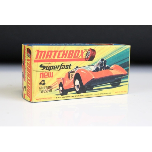 1378A - Nine boxed Matchbox Superfast diecast models to include 9 AMX Javelin, 40 Guildsman 1, 58 Woosh N Pu... 