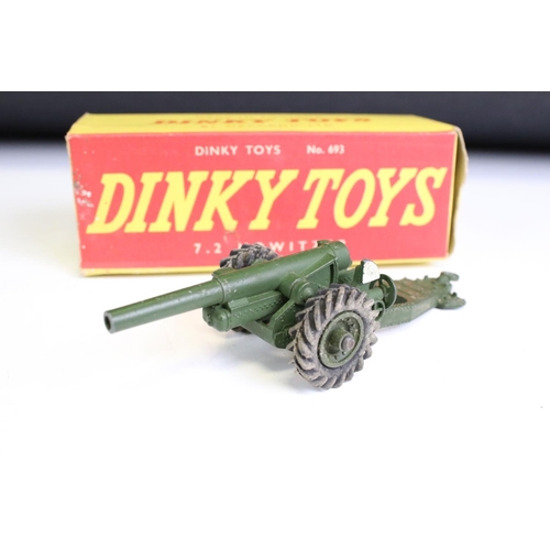 1379 - Five boxed diecast models to include 4 x Dinky (145 Singer Vogue in gd condition with poor box, 693 ... 