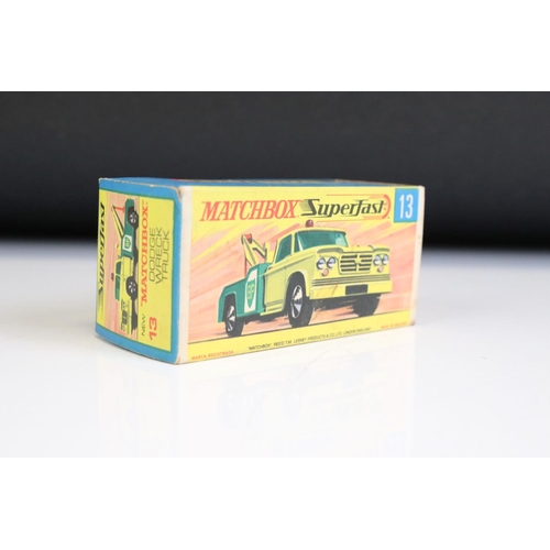 1379A - Ten boxed Matchbox Superfast diecast models to include 45 Mercedes 300 SE., 45 Ford Group 6, 56 BMC ... 