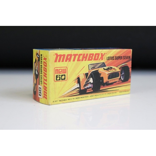 1379A - Ten boxed Matchbox Superfast diecast models to include 45 Mercedes 300 SE., 45 Ford Group 6, 56 BMC ... 