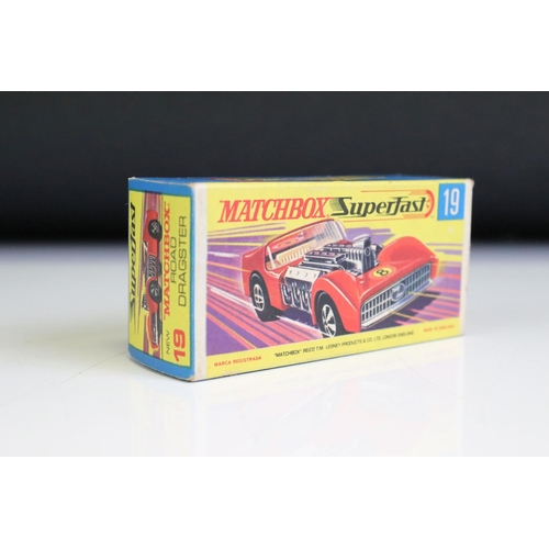 1379A - Ten boxed Matchbox Superfast diecast models to include 45 Mercedes 300 SE., 45 Ford Group 6, 56 BMC ... 