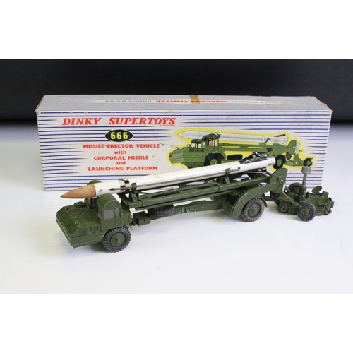 1380 - Two boxed Dinky military diecast models to include 667 Missile Servicing Platform Vehicle and 666 Mi... 