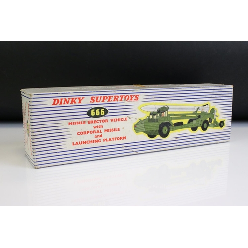 1380 - Two boxed Dinky military diecast models to include 667 Missile Servicing Platform Vehicle and 666 Mi... 