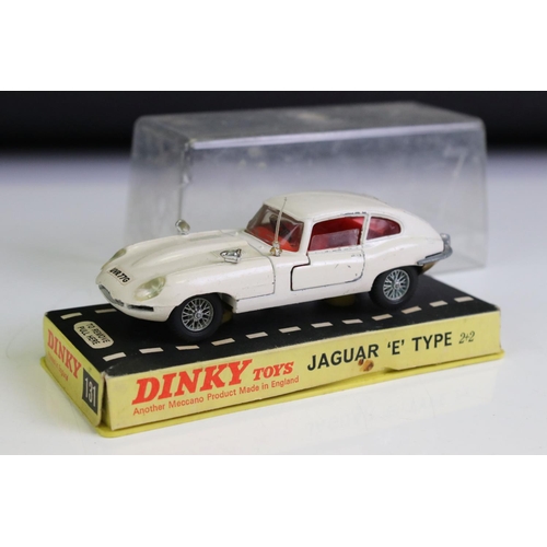 1381A - Three boxed / cased Dinky diecast models to include 153 Aston Martin DB6 in metallic steel blue, 131... 